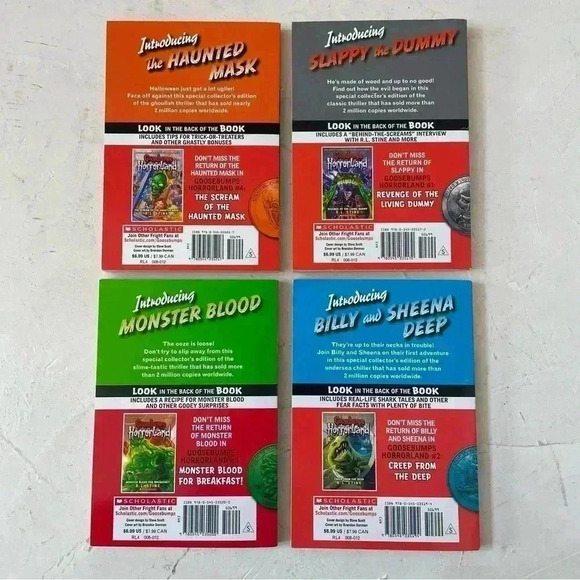 Goosebumps Scholastic R.L. Stein Paperback Lot of 4 Books - Picture 2 of 7